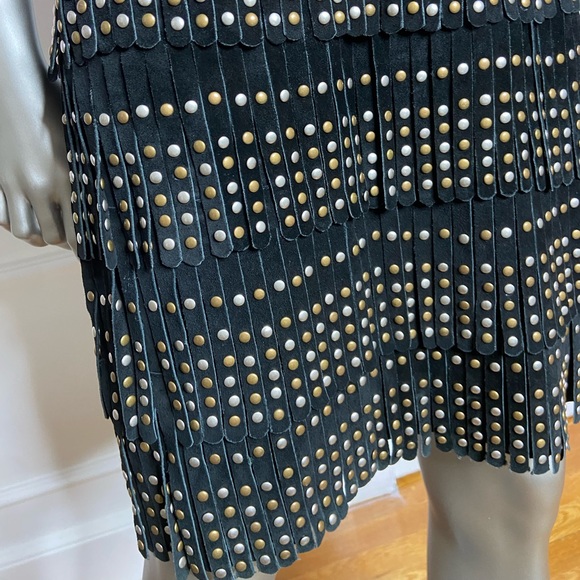 Suede & Wool chic black dress - Picture 3 of 8